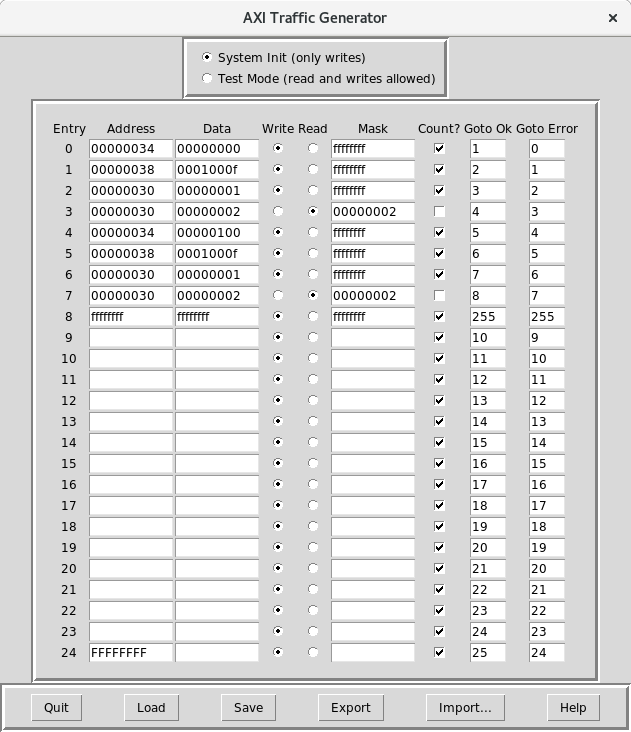 Traffic Generator Tool Screenshot